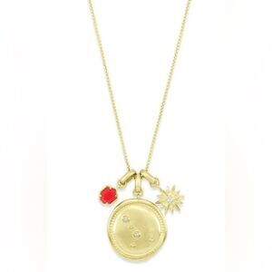 Kendra Scott- 14K Gold Plated Horoscope Charm Necklace‎ - Astro Sign Cancer